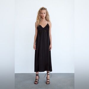 Zara Combination Slip Dress